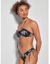 Gisela 2/30095T, Γυναικείο Bikini Top "TIGER"  Στράπλες με μπανέλα και προφορμάρισμα, ΜΑΥΡΟ